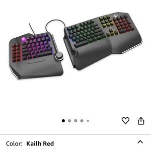 Cloud Nine C989M Ergonomic Split Gaming Keyboard with RGB Lighting